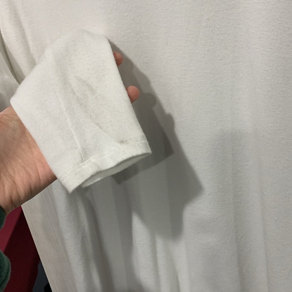 Soft Surroundings Women's White Long Sleeve Top - Picture 3 of 5